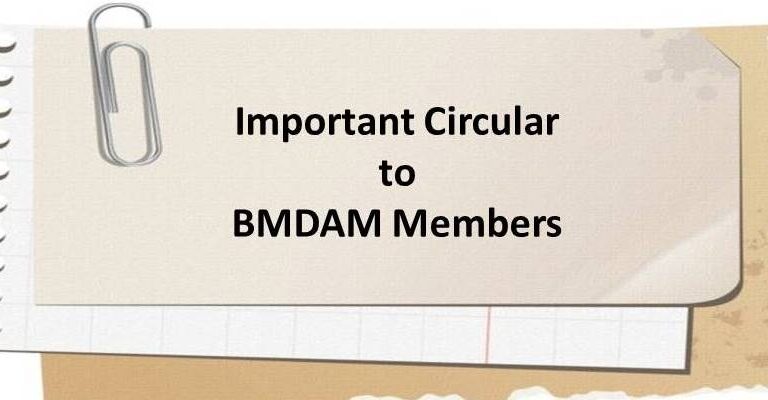 Important Circular to BMDAM Members