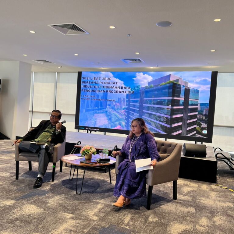 Sesi libat Urus Bersama Penggiat Industri Pembinaan Bagi Pengukuhan Program CIDB