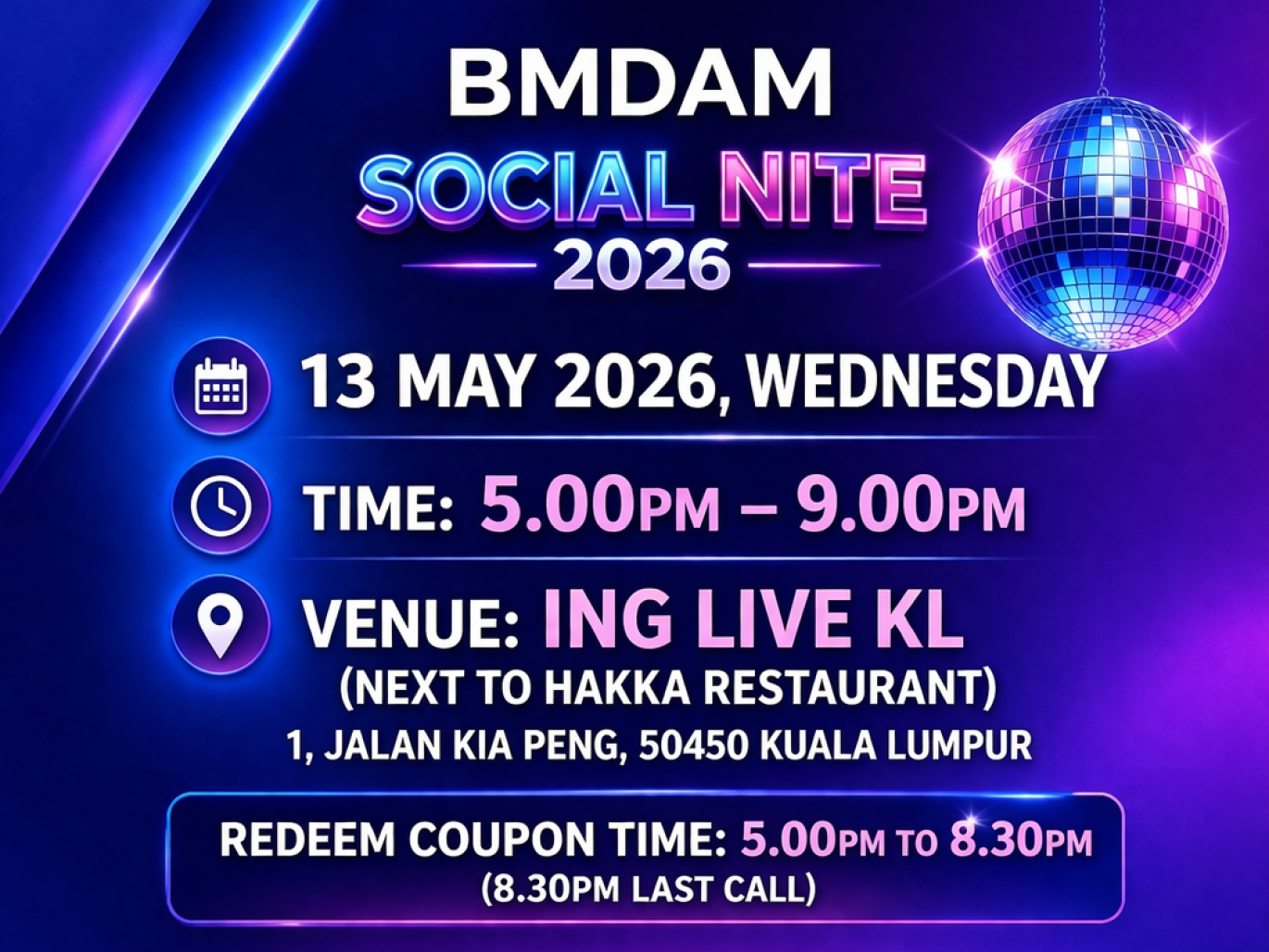 Social Nite 2026 - Poster