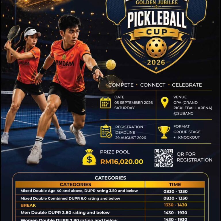 BMDAM GOLDEN JUBILEE PICKLEBALL CUP 2026