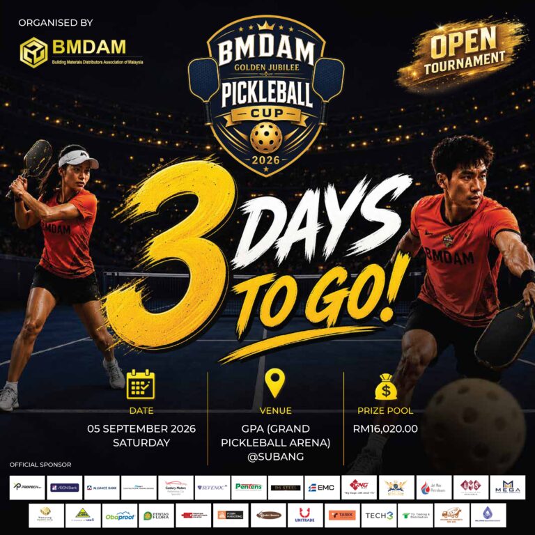 BMDAM Golden Jubilee Pickleball Cup 2026 – 3 More Days To Go!