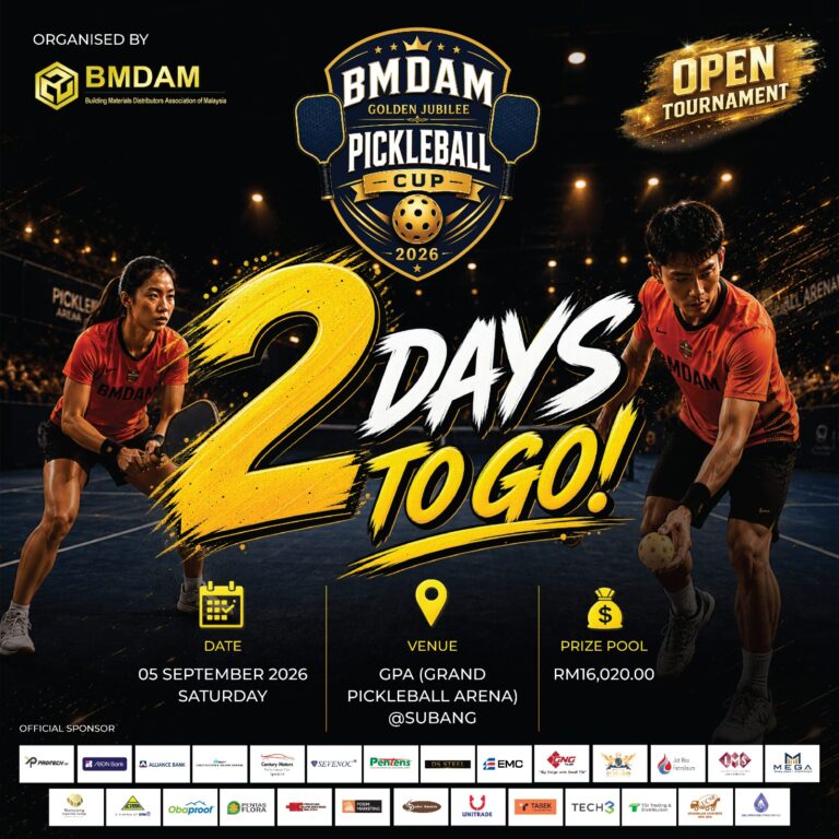BMDAM Golden Jubilee Pickleball Cup 2026 – 2 More Days To Go!