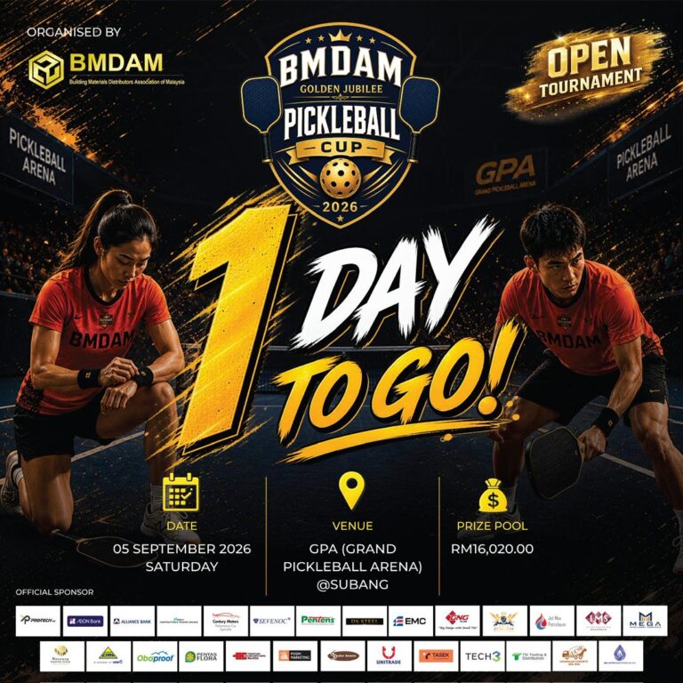 BMDAM Golden Jubilee Pickleball Cup 2026 – 1 More Day To Go!