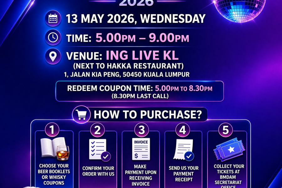 BMDAM Social Nite 2026 Poster - Square Version